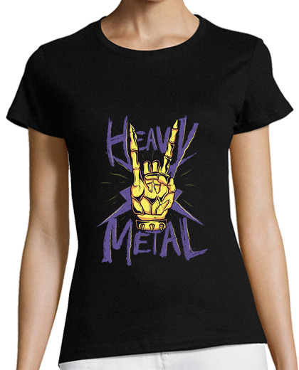 Image of heavy metal mano cornuta skeleton hand