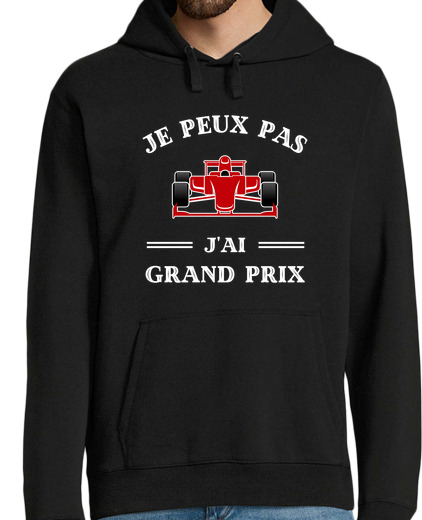 Sweat-shirt À Capuche Pour Homme je peux pas j ai grand prix humour cour