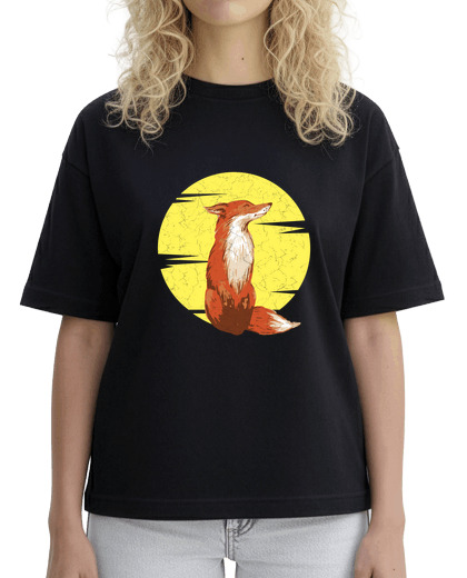 Image of fox picture moonlight