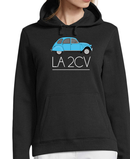 Sweat-shirt À Capuche Pour Femme la pomme de terre bleue 2cv