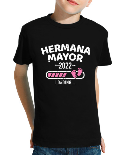 Camiseta Niño Manga Corta hermana mayor 2022 cargando laTostadora