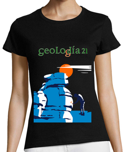 Image of Women, short sleeve, black, organic cotton