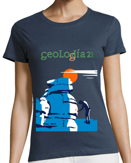 Image of Women, short sleeve, denim, organic cotton