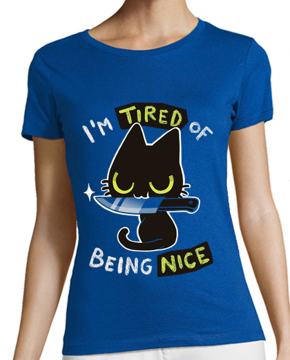 Image of tired of being nice - cute but rude cat w