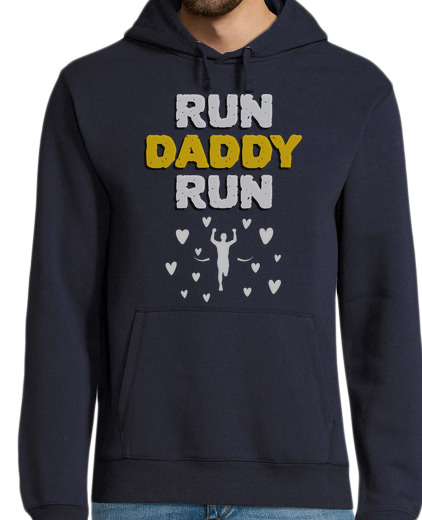 Sweat-shirt À Capuche Pour Homme courir papa courir cadeau de fête des p