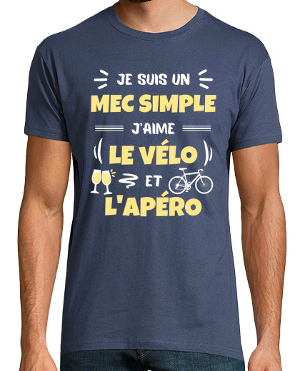 Image of bike apero humor cyclist man bike
