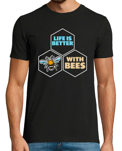 Image of beekeeper bees insects flowers bee lover plants