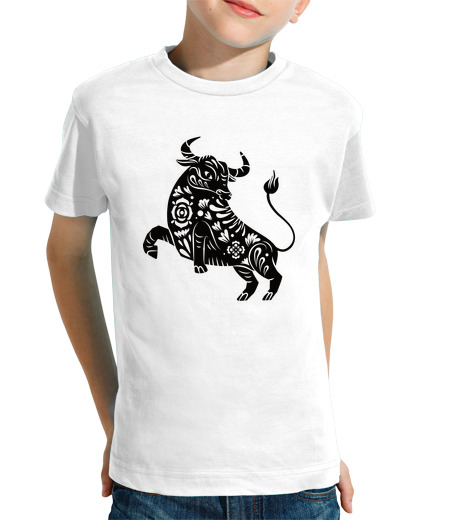 Tee Shirt Pour Enfant Manche Courte Taureau