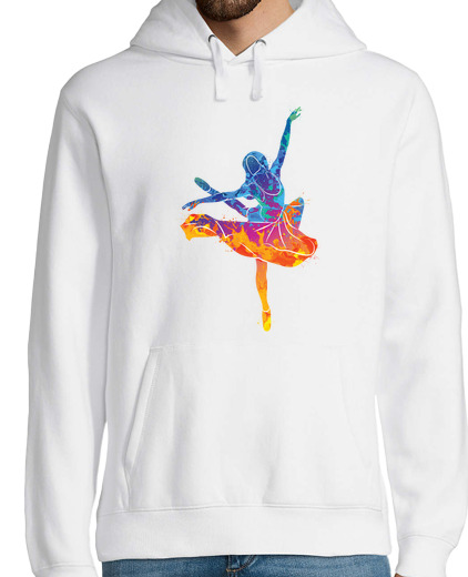 Sweat-shirt À Capuche Pour Homme danseuse de ballet aquarelle