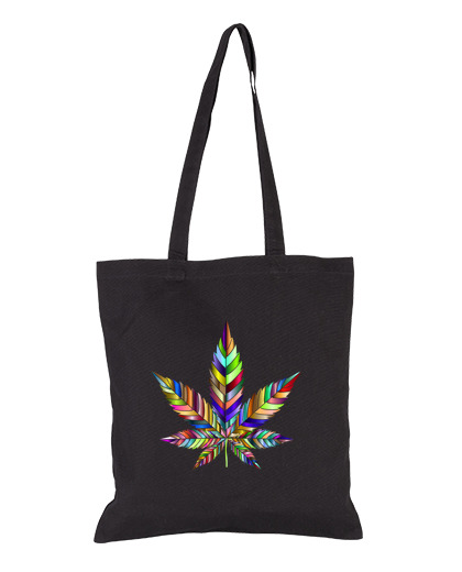 Image of rainbow cannabis leaf