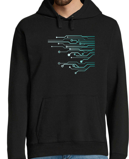 Sweat-shirt À Capuche Pour Homme ingénieur de circuit informatique infor