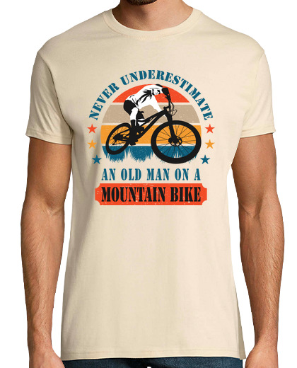 Image of never underestimate an old man on a mou