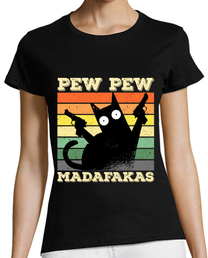 Image of pew pew madafakas funny cat crazy cat