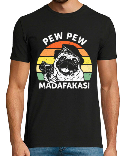 Image of pew pew madafakas funny hund crazy dog