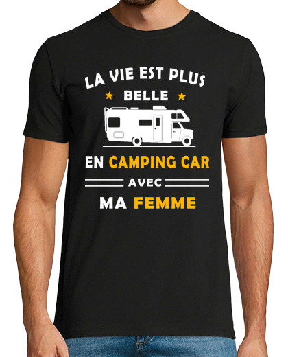 Image of t-shirts humor camping because life is