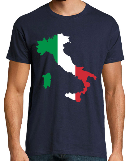 Image of italy map flag