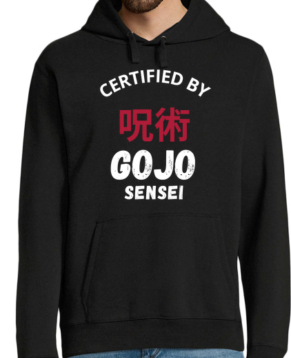 Sweat-shirt À Capuche Pour Homme Certified Gojo Sensei - Otaku Anime