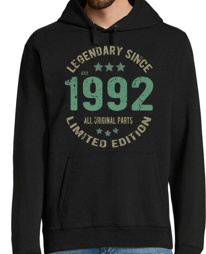 Sweat-shirt À Capuche Pour Homme Anniversaire millésime 1992