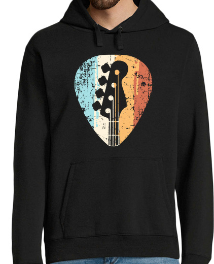 Sweat-shirt À Capuche Pour Homme guitare guitariste musique musicale