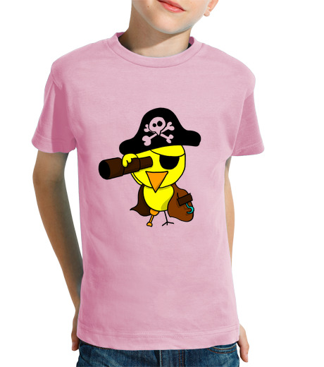 T-shirt bambino manica corta chick pirata