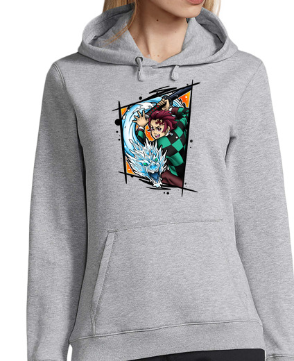 Sweat-shirt À Capuche Pour Femme Tanjiro Kamado