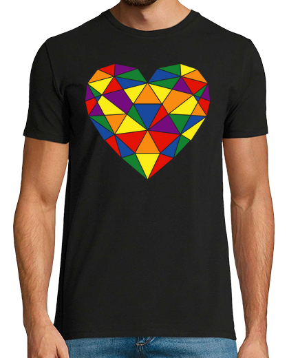 Image of lgbt polygonal heart