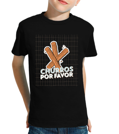 T-shirt bambino manica corta churros per favore