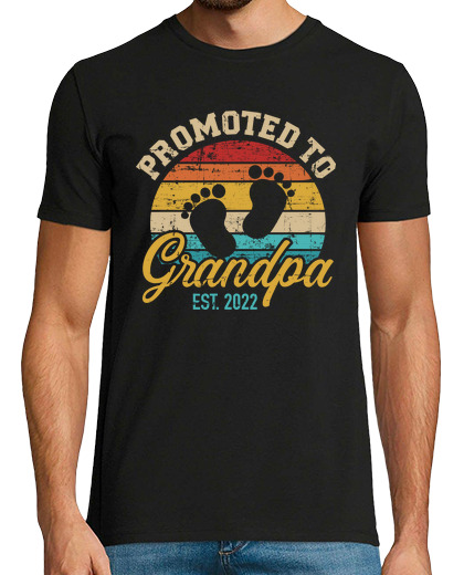 Image of Promoted to grandpa 2022 vintage retro