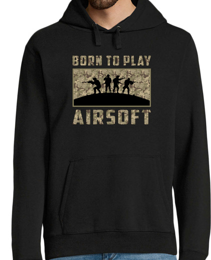 Sweat-shirt À Capuche Pour Homme airsoft softair gun paintball jeu de tir