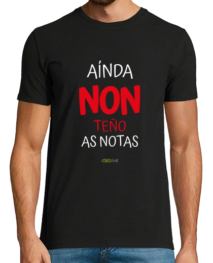 Image of t shirt - i don't have the grades yet, in galician, for dark colors