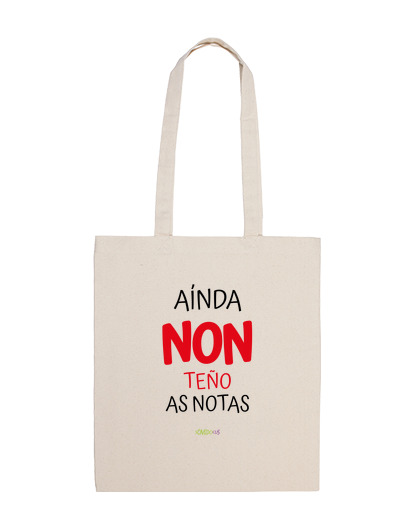 Image of cloth bag for teachers- i still don't have the grades - in galician, white