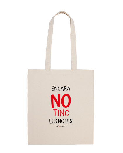 Image of cloth bag for teachers - i still do not have the notes - in valencian, white