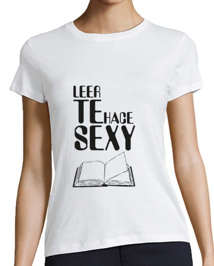 Tee Shirt Femme Classique Manches Courtes lecture vous rend sexy