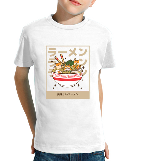 T-shirt bambino manica corta deliziosi fan di ramen ramen in stile s