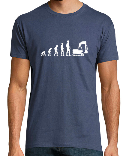 Image of evolution backhoe humor gear