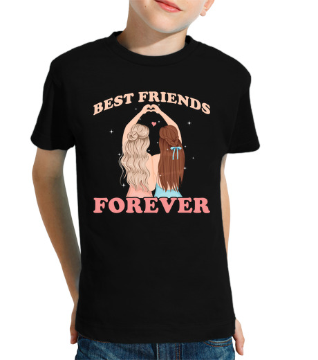 T-shirt bambino manica corta migliori friends per sempre