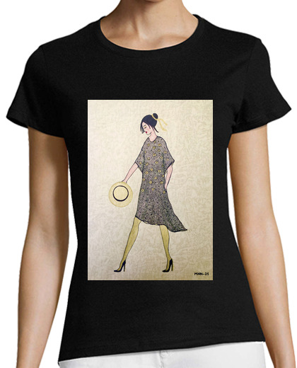 Image of 4 woman, manga , black, organic cotton