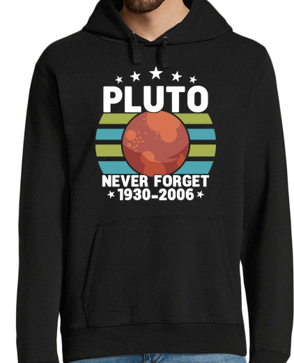 Sweat-shirt À Capuche Pour Homme Pluton Humour Science Espace