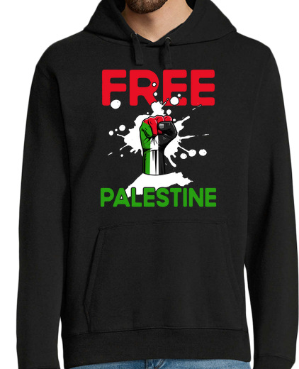 Sweat-shirt À Capuche Pour Homme Free Palestine