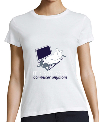 Image of cat resting on laptop