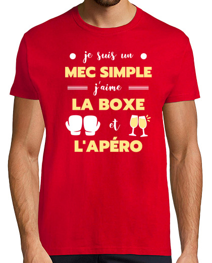 Image of simple guy boxing apero humor boxer