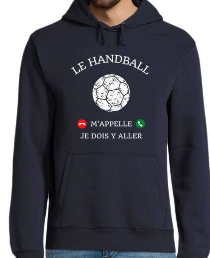 Sweat-shirt À Capuche Pour Homme le handball m appelle humour handball