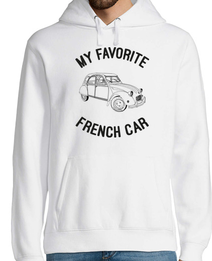 Sweat-shirt À Capuche Pour Homme ma voiture française préférée - 2cv