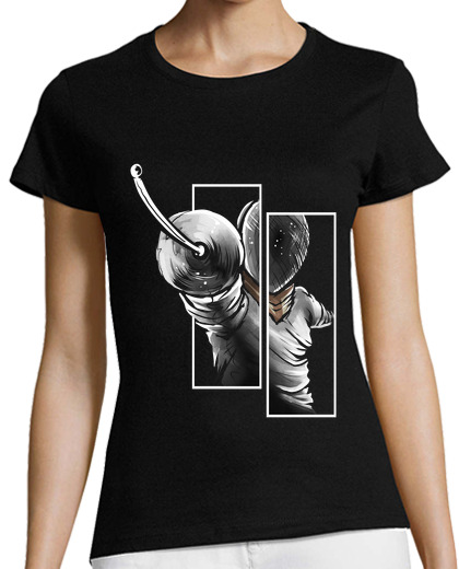 Image of fencer from the front fencing