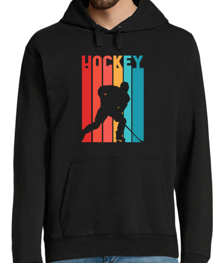 Sweat-shirt À Capuche Pour Homme rétro de hockey