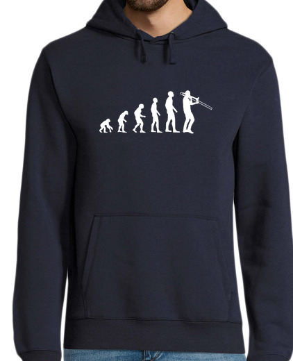 Sweat-shirt À Capuche Pour Homme evolution trombone humour trombone