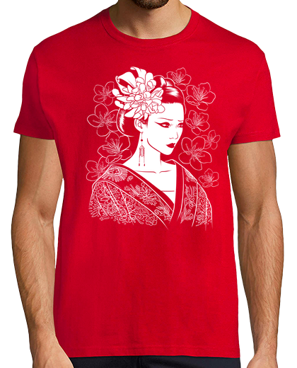 Image of japanese geisha flower