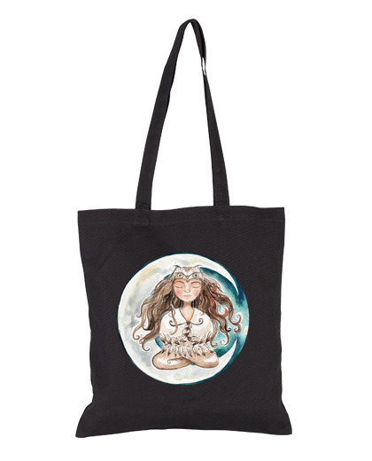 Image of spirit moon tote bag