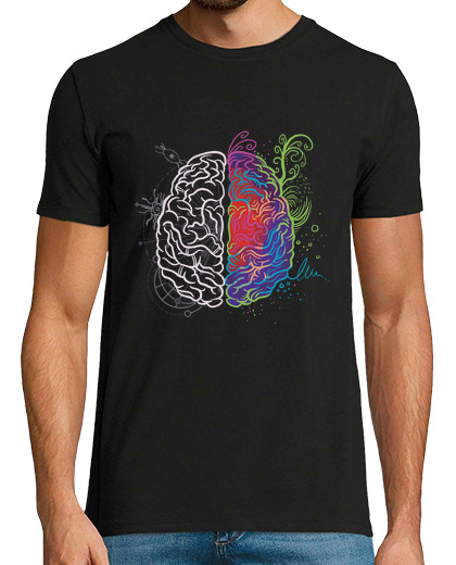 Image of colorful artistic logical brain science