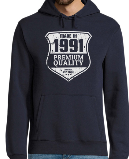 Sweat-shirt À Capuche Pour Homme fabriqué en 1991 qualité premium origin